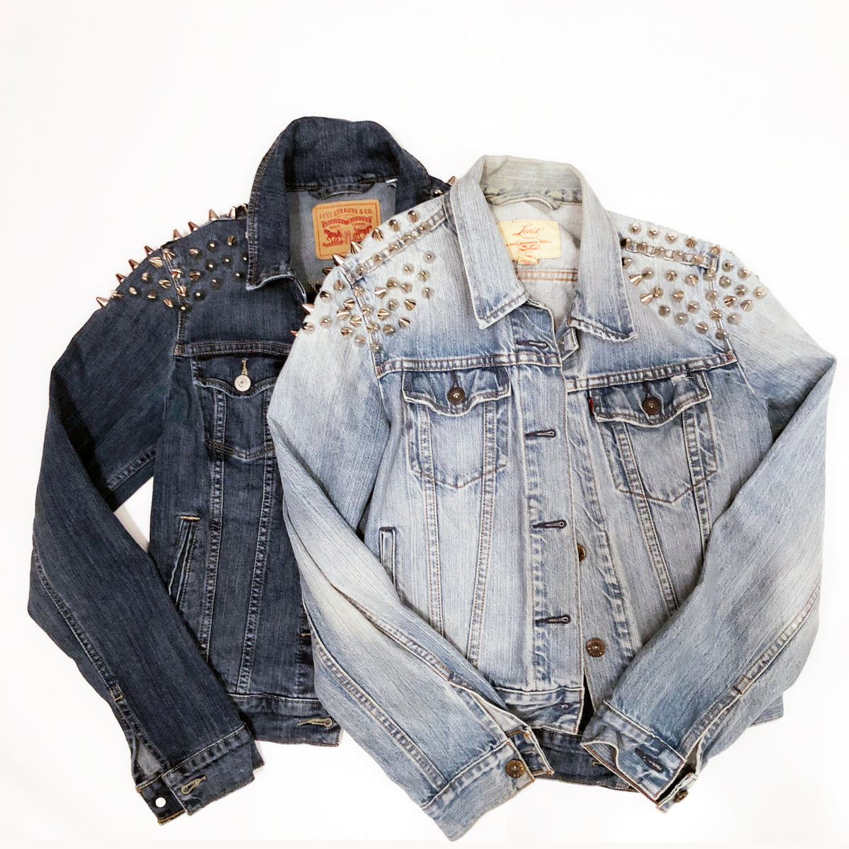 Spikes On Top - Reworked Denim Jacket – Mount Indigo