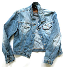 Load image into Gallery viewer, PLEASE RECYCLE - Reworked Denim Jacket