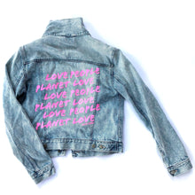 Load image into Gallery viewer, LOVE PEOPLE LOVE PLANET - Reworked Denim Jacket